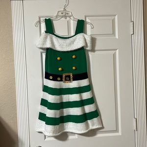 Off the shoulder with straps Christmas dress size medium.